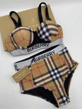 Load image into Gallery viewer, B u r b e r r y swim set top and bottom Size - 10/12