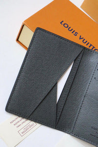 L v gray pocket wallet