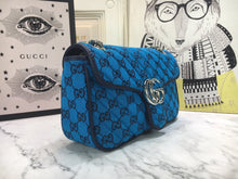 Load image into Gallery viewer, G u c c i blue W26xH15xD7cm