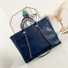 Load image into Gallery viewer, Chanel tote blue