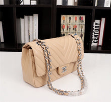 Load image into Gallery viewer, Chanel cream gold/silver