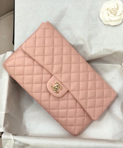 Chanel pink clutch