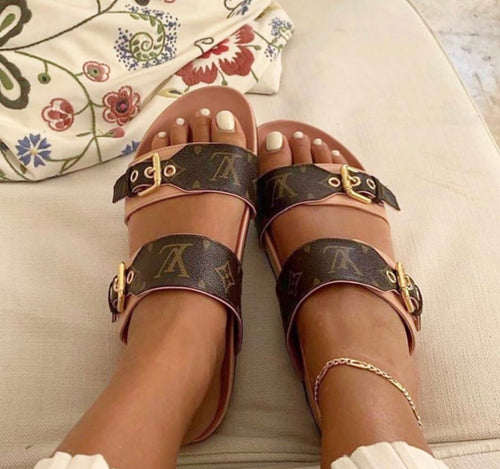 Lv sandals pink