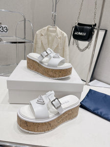 P r a d a white wedge