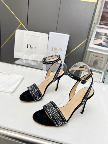 D I o r heels glitter