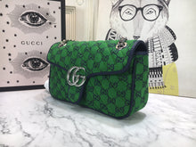 Load image into Gallery viewer, G u c c I green W26xH15xD7cm
