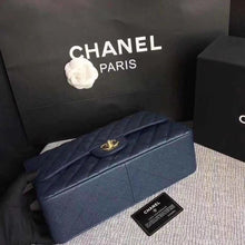 Load image into Gallery viewer, Chanel caviar navy 30cm