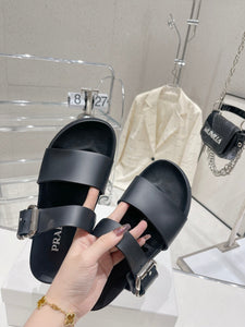 P r a d a black slides