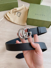 Load image into Gallery viewer, G u c c I belt silver 3cm
