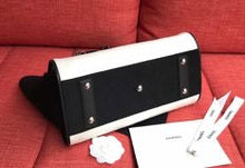 Load image into Gallery viewer, Cc tote white and black