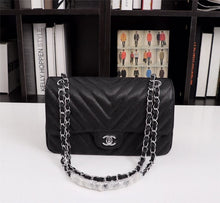 Load image into Gallery viewer, Chanel black gold/silver