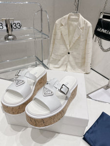 P r a d a white wedge