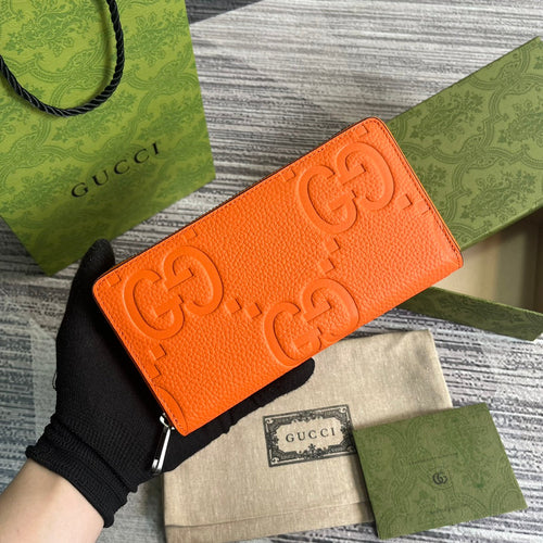 G u c c i orange wallet