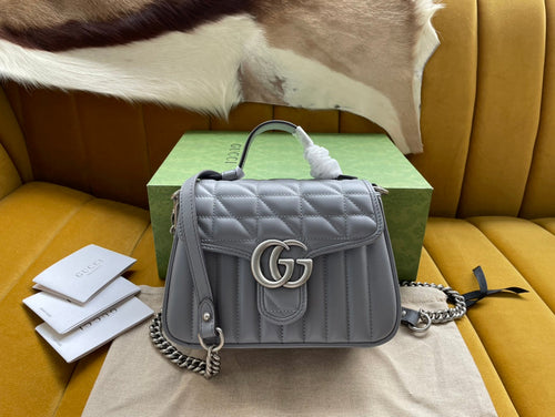 G u c c i marmont gray 21/15.5/8cm