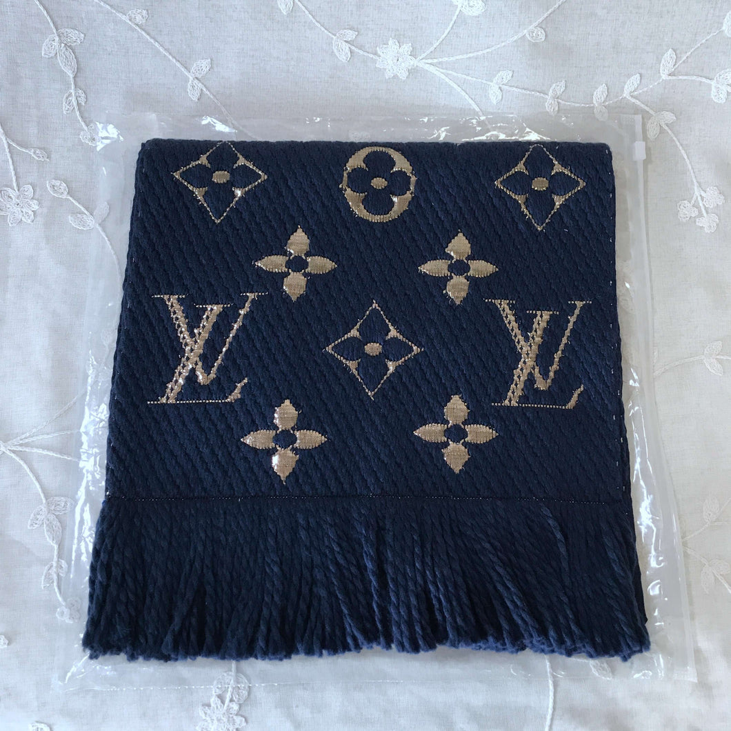 Lv navy scarf