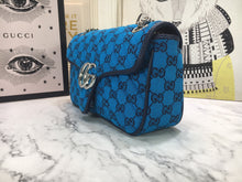 Load image into Gallery viewer, G u c c i blue W26xH15xD7cm