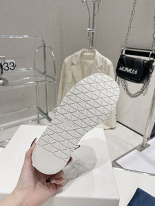 P r a d a white wedge