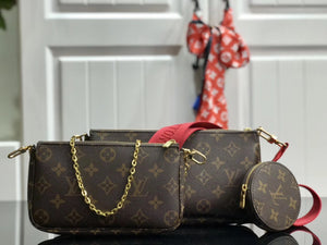 Lv MULTI POCHETTE ACCESSOIRES red