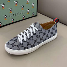 Load image into Gallery viewer, GG sneakers gray white
