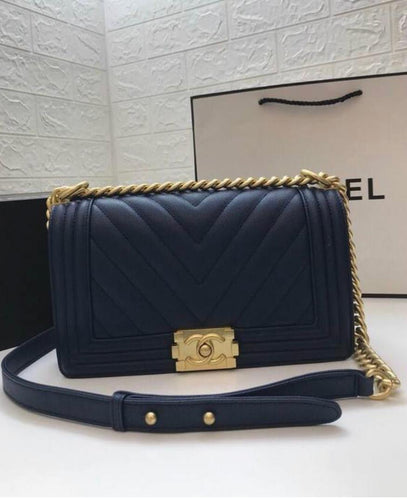 Chanel navy boy