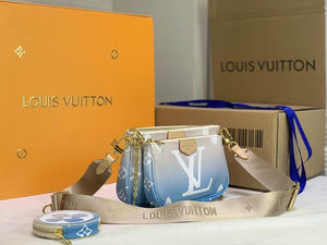 L v blue pochette