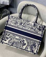 Load image into Gallery viewer, D ior navy book tote 36 cm