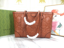 Load image into Gallery viewer, G u c c i tote brown 38*28*14cm