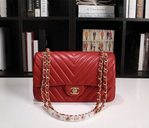 Chanel red gold /silver