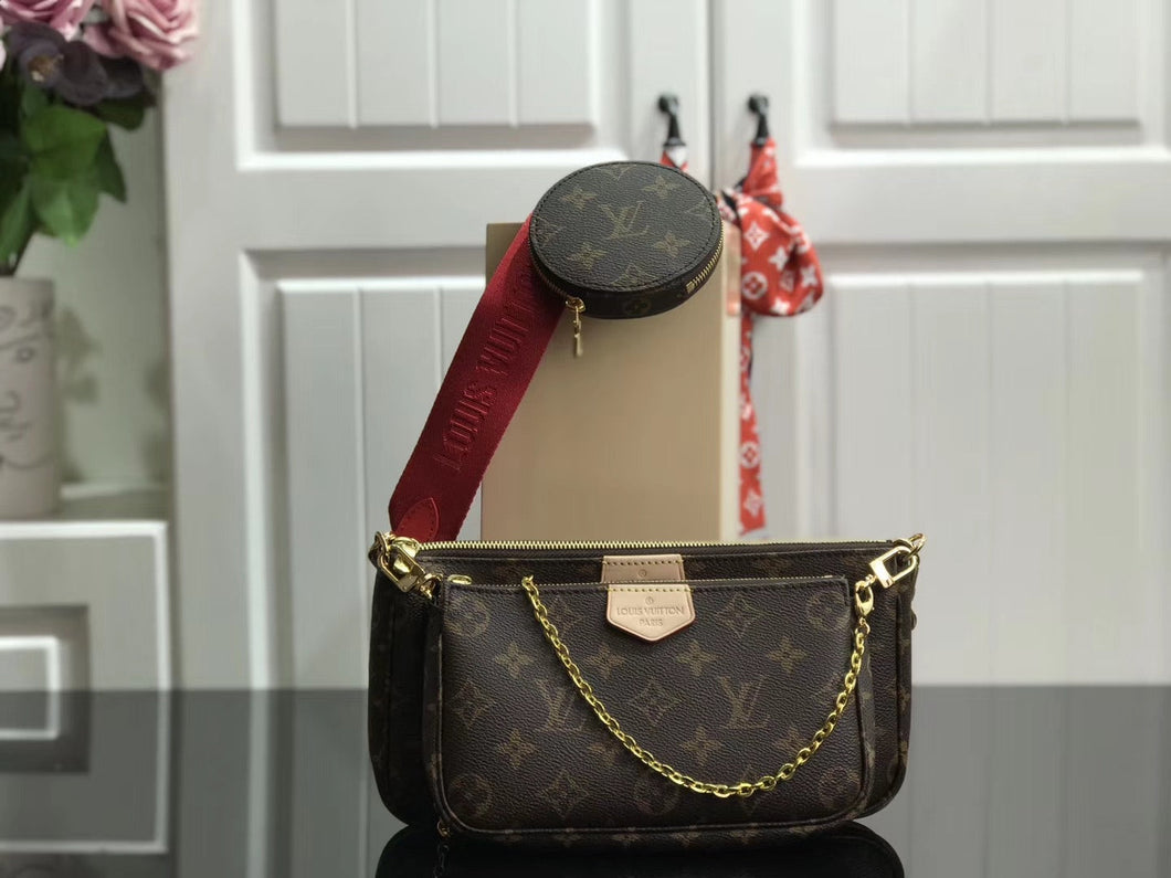 Lv MULTI POCHETTE ACCESSOIRES red