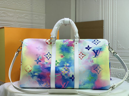 L v rainbow new duffle 40cm