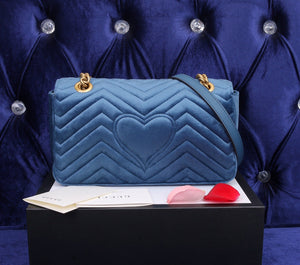 Gucci velvet blue