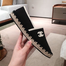 Load image into Gallery viewer, Chanel black espadrilles