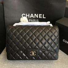 Load image into Gallery viewer, Chanel caviar jumbo max 33cm