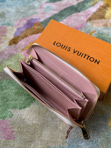 L v wallet pink