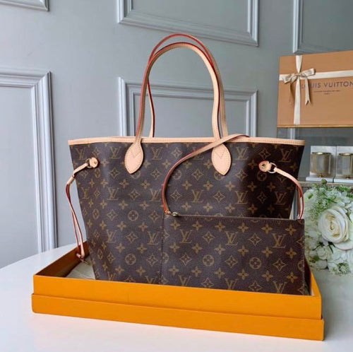 Lv Neverfull-brown inside