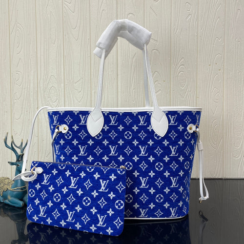 L v blue neverfull