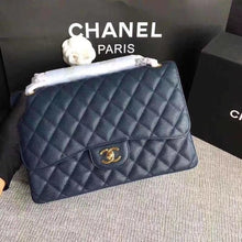 Load image into Gallery viewer, Chanel caviar navy 30cm
