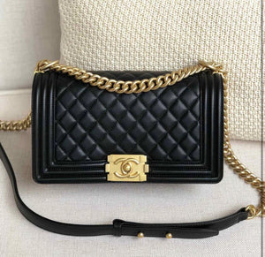 C h a n e l boy black/gold