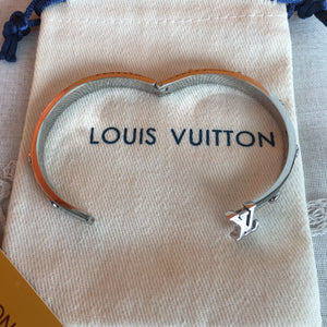 L v silver bracelet