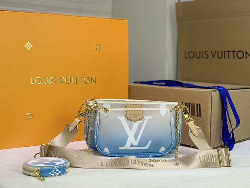 L v blue pochette