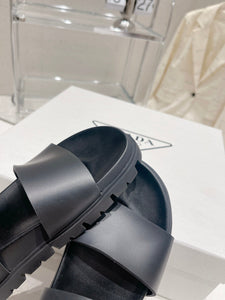 P r a d a black slides