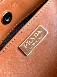P r a d a brown Cleo 27cm