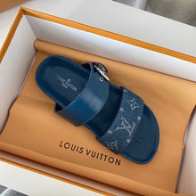 Load image into Gallery viewer, Lv sandals blue