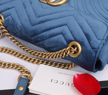 Load image into Gallery viewer, Gucci velvet blue