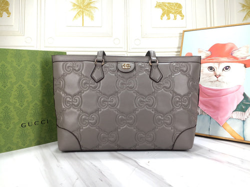 G u c c i tote gray 38*28*14cm