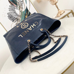 Chanel tote blue