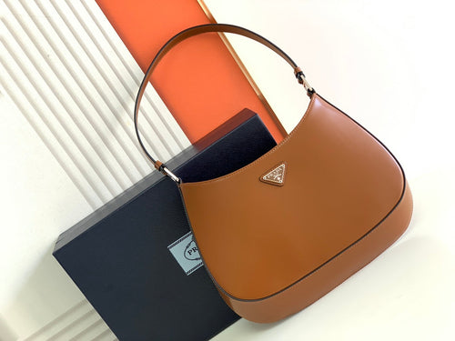 P r a d a brown Cleo 27cm