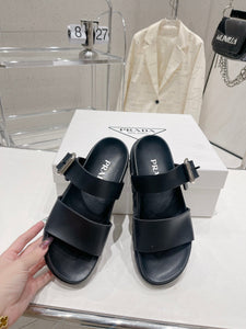 P r a d a black slides