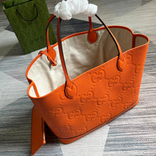 Load image into Gallery viewer, G u c c i orange tote new