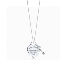 Load image into Gallery viewer, T I f f a n y heart necklace